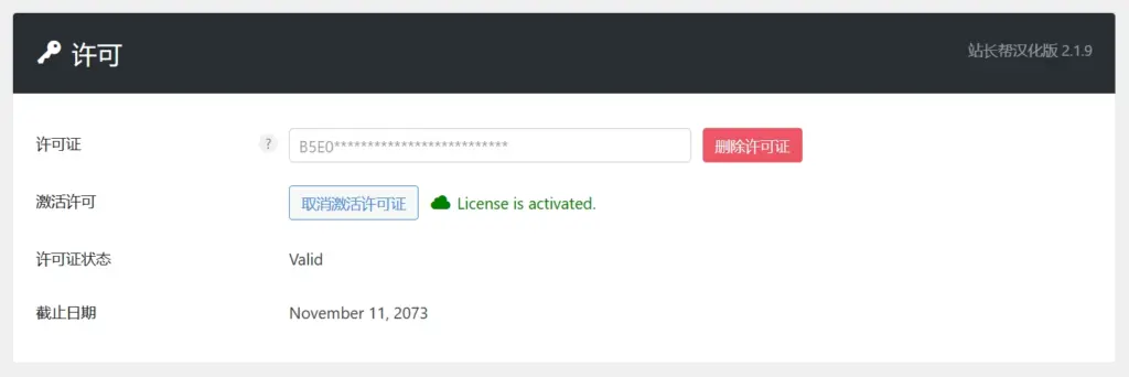 激活 Perfmatters 插件