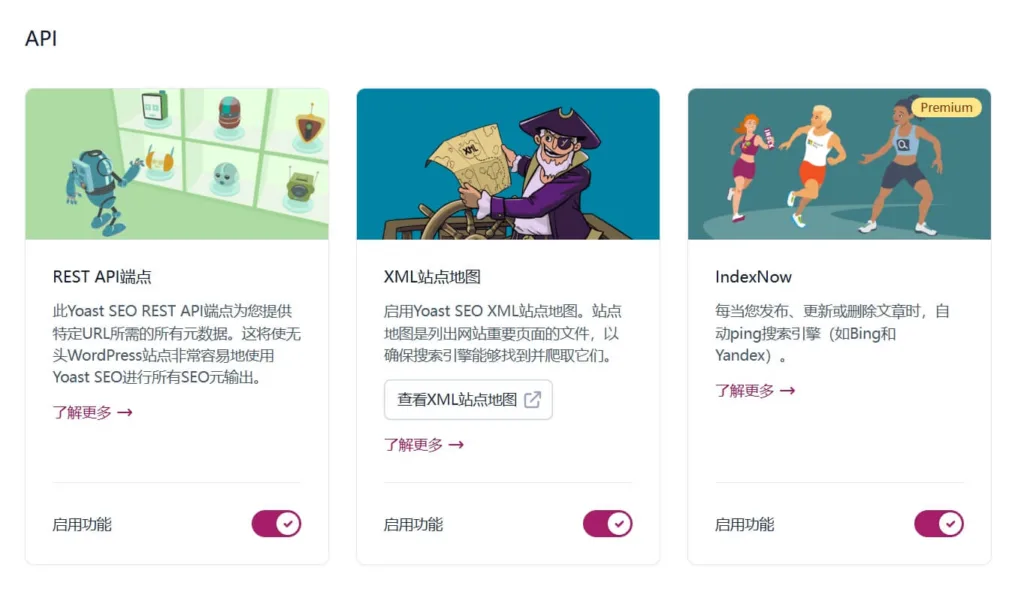 Yoast SEO Premium API 功能